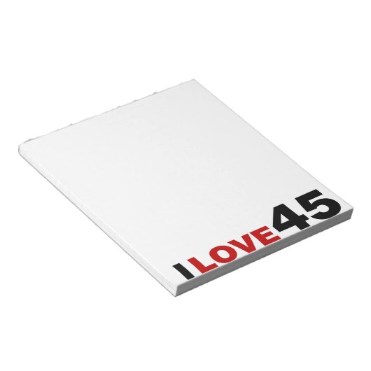 Bloc-note I Love 45 (Incliné)
