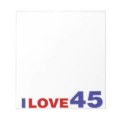 Bloc-note I Love 45 (Devant)