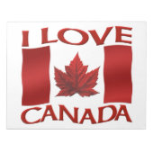 Bloc-note I Love Canada Souvenir Notepad Canada Cadeaux (Devant)