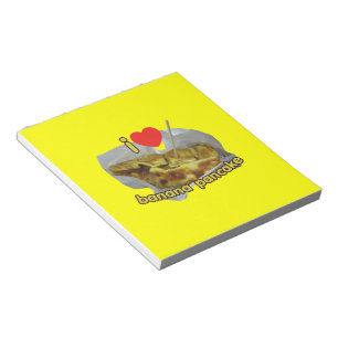 Bloc-note I Love (Coeur) Banana Pancake ... Thai Street Food