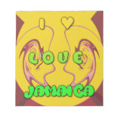 Bloc-note I love Jamaica (Devant)