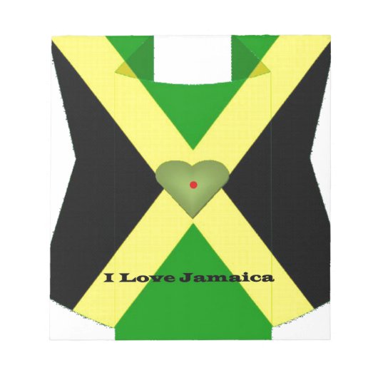 Bloc-note I Love Jamaica Have a Nice Day and a Better Night (Devant)