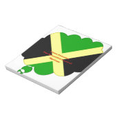 Bloc-note I Love Jamaica Text on Flag Art Print (Tourné)
