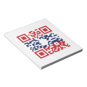 Bloc-note I Love Laos (Khoy Huk Lao) Drapeau QR Code   Geek