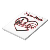 Bloc-note I Love Music (Tourné)