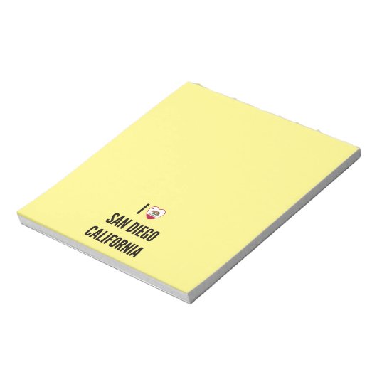 Bloc-note I Love San Diego, Californie (Tourné)