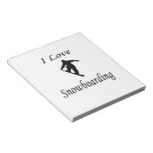 Bloc-note I Love Snowboard (Incliné)