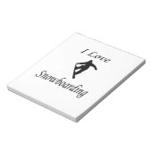Bloc-note I Love Snowboard (Tourné)