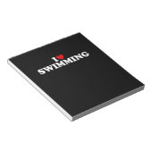 Bloc-note I Love Swimming - Coeur (Incliné)