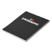 Bloc-note I Love Swimming - Coeur (Tourné)