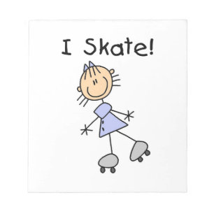 Bloc-note I Skate Girl Roller Skater