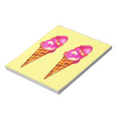 Bloc-note icecream gelato cute food art (Tourné)