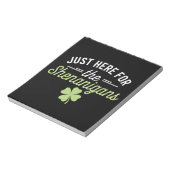 Bloc-note Ici juste pour les bêtises de la Saint-Patrick (Tourné)