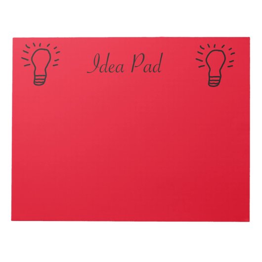 Bloc-note Idea Pad Red (Devant)