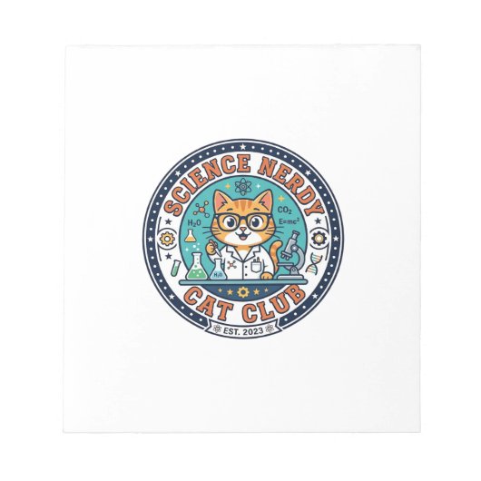 Bloc-note Idée cadeau pour maman de chat savante - Science N (Devant)