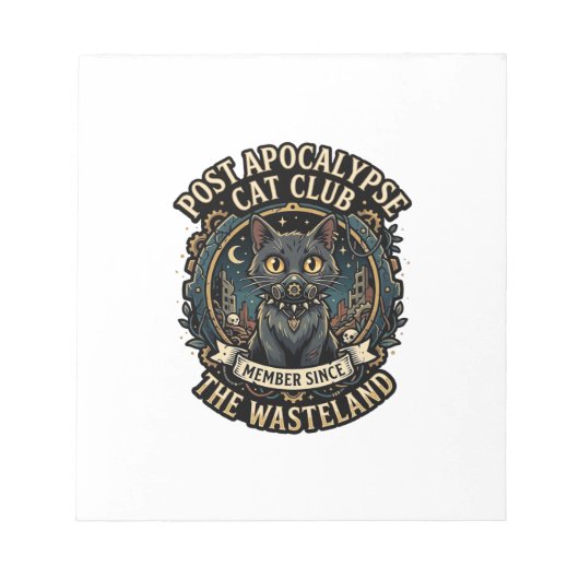 Bloc-note Idée cadeau pour papa de chat post apocalypse - Po (Devant)