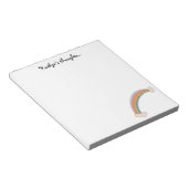 Bloc-note Idée simple de remue-méninges arc-en-ciel (Incliné)