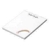 Bloc-note Idée simple de remue-méninges arc-en-ciel (Tourné)