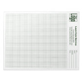 Bloc-note Identifiant de projet de grille de logo d'entrepri (Devant)