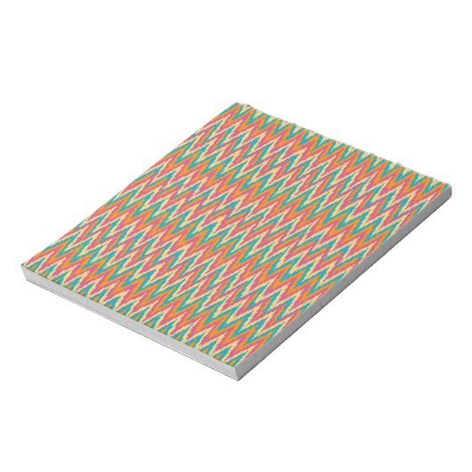 Bloc-note iKat Zigzag Design Couleurs d'épices (Tourné)