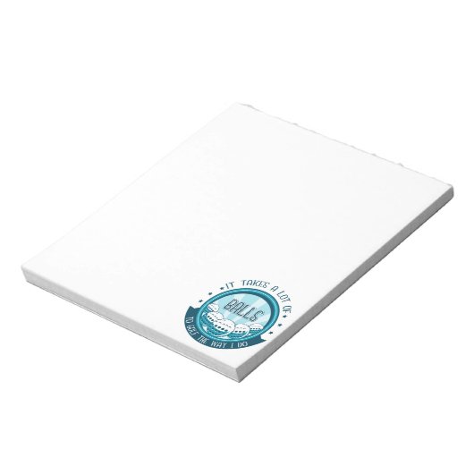 Bloc-note Il Faut Beaucoup De Ballons Au Golf Comme Je Le Fa (Tourné)