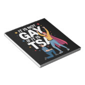 Bloc-note Il N'Est Pas Gay S'Il Est TSA Funky Security Airli (Incliné)