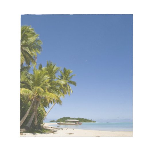 Bloc-note Îles Cook, Aitutaki. Balade en canoë polynésien (Devant)