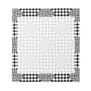 Bloc-note Illusion À damiers par Kenneth Yoncich