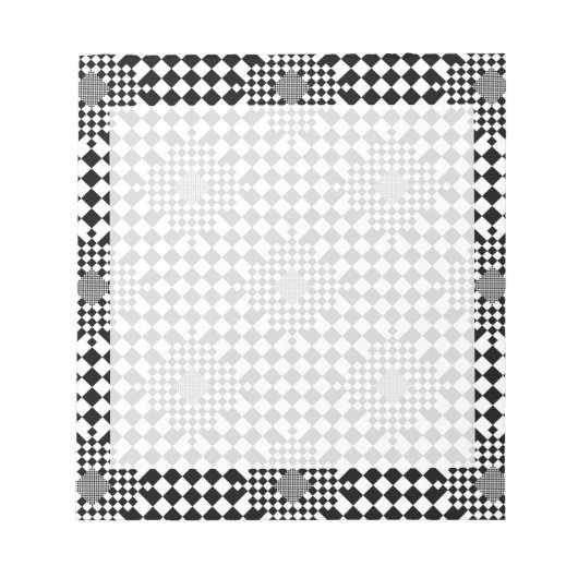 Bloc-note Illusion À damiers par Kenneth Yoncich (Devant)