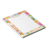 Bloc-note Illustrated French Italian Pattern Personalized (Incliné)