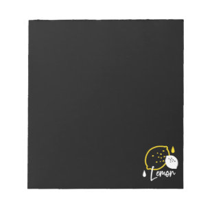 Bloc-note Illustration Abstraite au citron - Art des agrumes