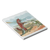 Bloc-note Illustration ancienne de la pêche à la grenouille (Incliné)