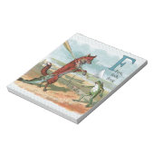 Bloc-note Illustration Antique de Pêche au Renard Grenouille (Tourné)
