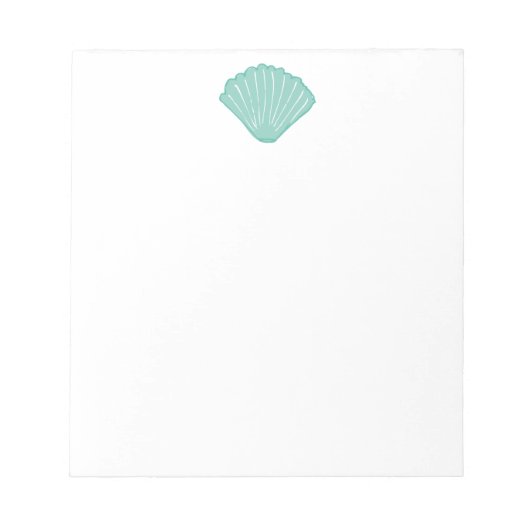 Bloc-note Illustration Blue Seashell (Devant)