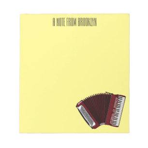 Bloc-note Illustration d'accordion