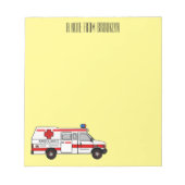 Bloc-note Illustration d'ambulance (Devant)