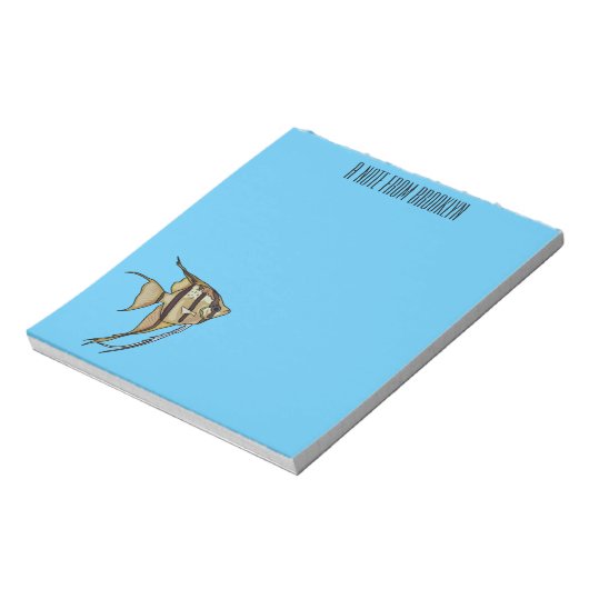 Bloc-note Illustration d'angelfish (Tourné)