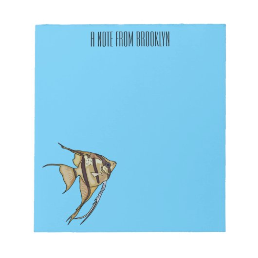 Bloc-note Illustration d'angelfish (Devant)