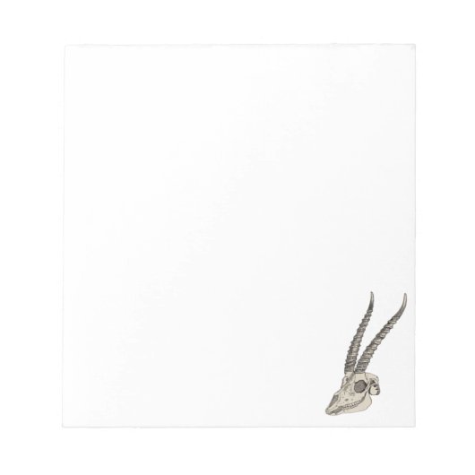 Bloc-note Illustration d'antiquité crâne vintage (Devant)