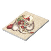 Bloc-note Illustration d'antiquité de Mère Goose Child (Tourné)