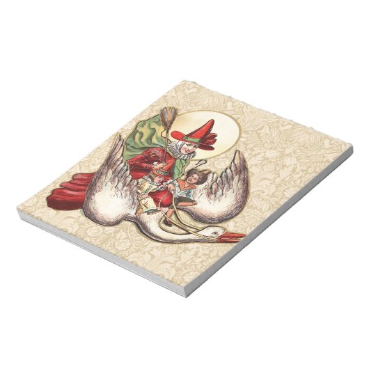 Bloc-note Illustration d'antiquité de Mère Goose Child (Tourné)