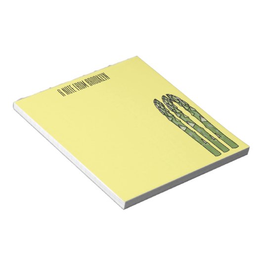 Bloc-note Illustration d'Asparagus (Incliné)