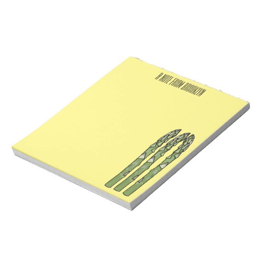 Bloc-note Illustration d'Asparagus (Tourné)