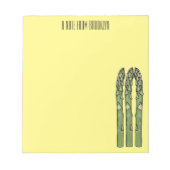 Bloc-note Illustration d'Asparagus (Devant)