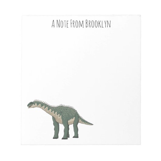 Bloc-note Illustration de Barapasaurus (Devant)