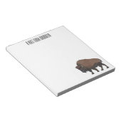 Bloc-note Illustration de bison (Incliné)