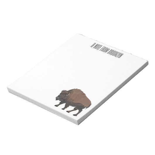 Bloc-note Illustration de bison (Tourné)