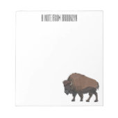 Bloc-note Illustration de bison (Devant)