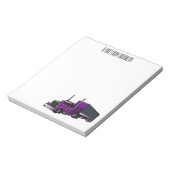 Bloc-note Illustration de camion semi-remorque (Tourné)