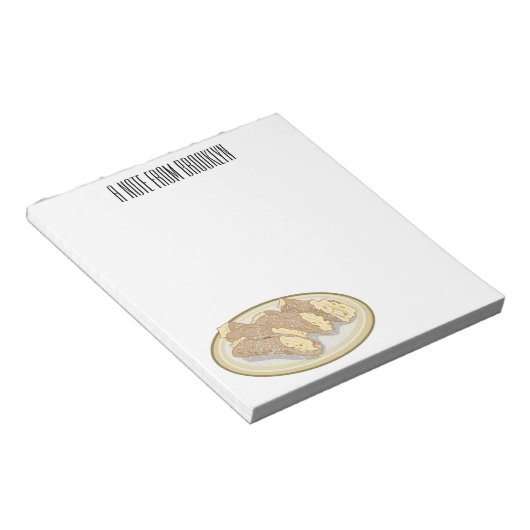 Bloc-note Illustration de Cannoli (Incliné)